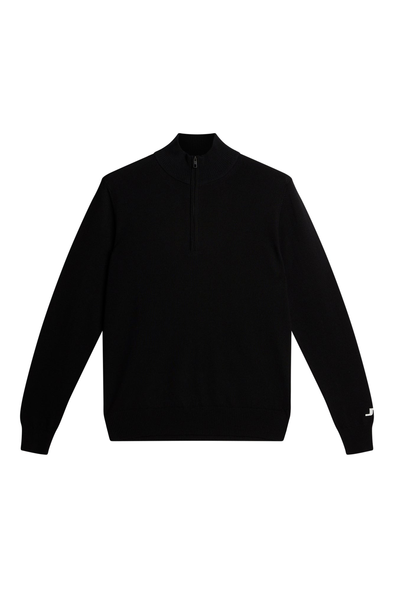 Kian Zipped Sweater Resort in Black by J.Lindeberg