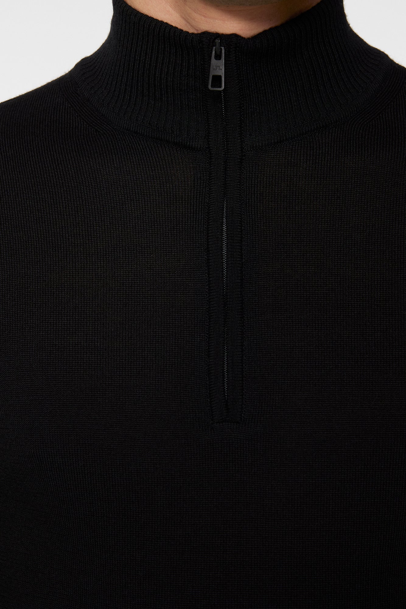Men | Kian Zipped Sweater Resort | Black