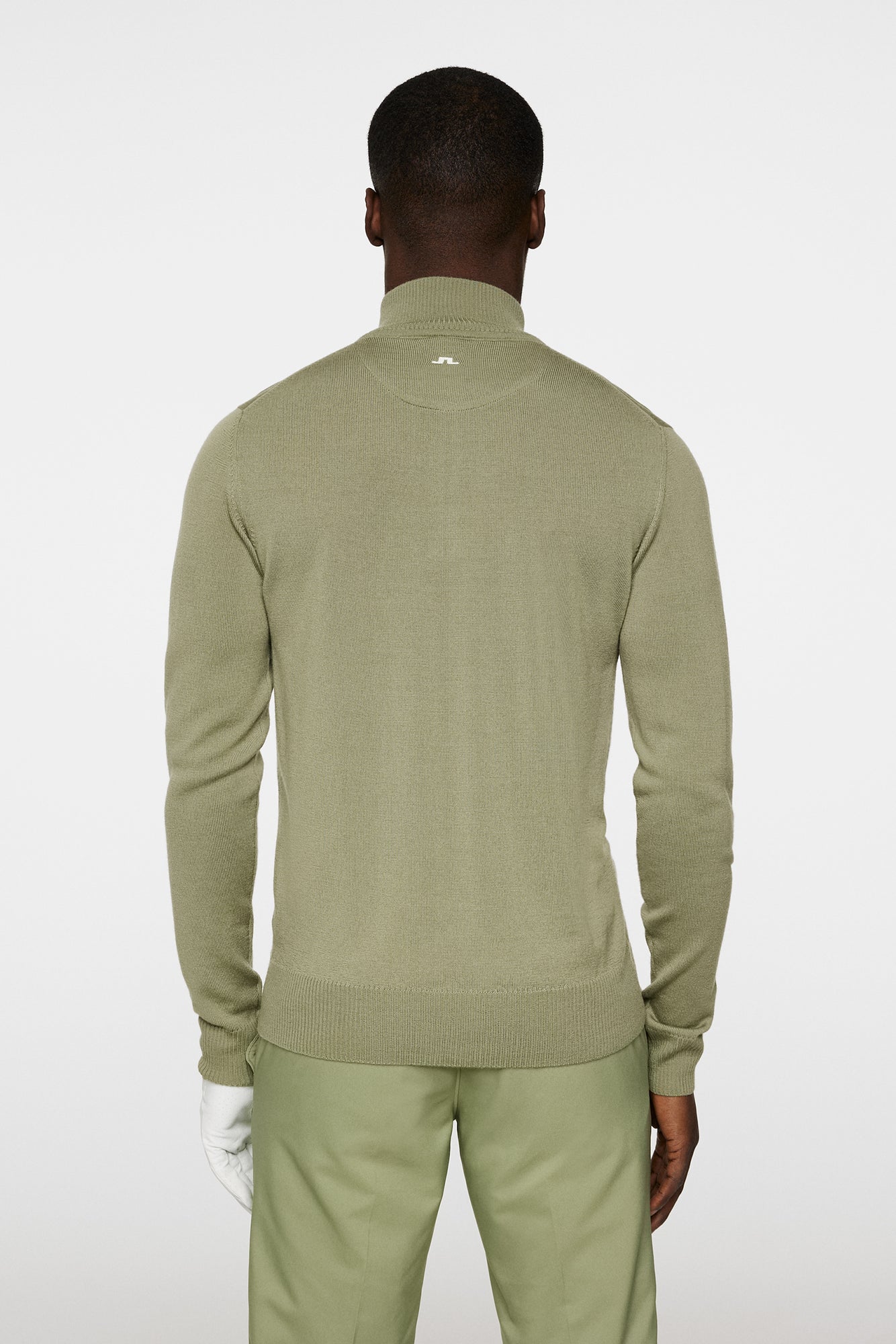 Men | Kian Zipped Sweater Resort | Oil Green