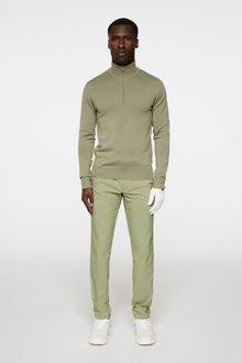 Men | Kian Zipped Sweater Resort | Oil Green