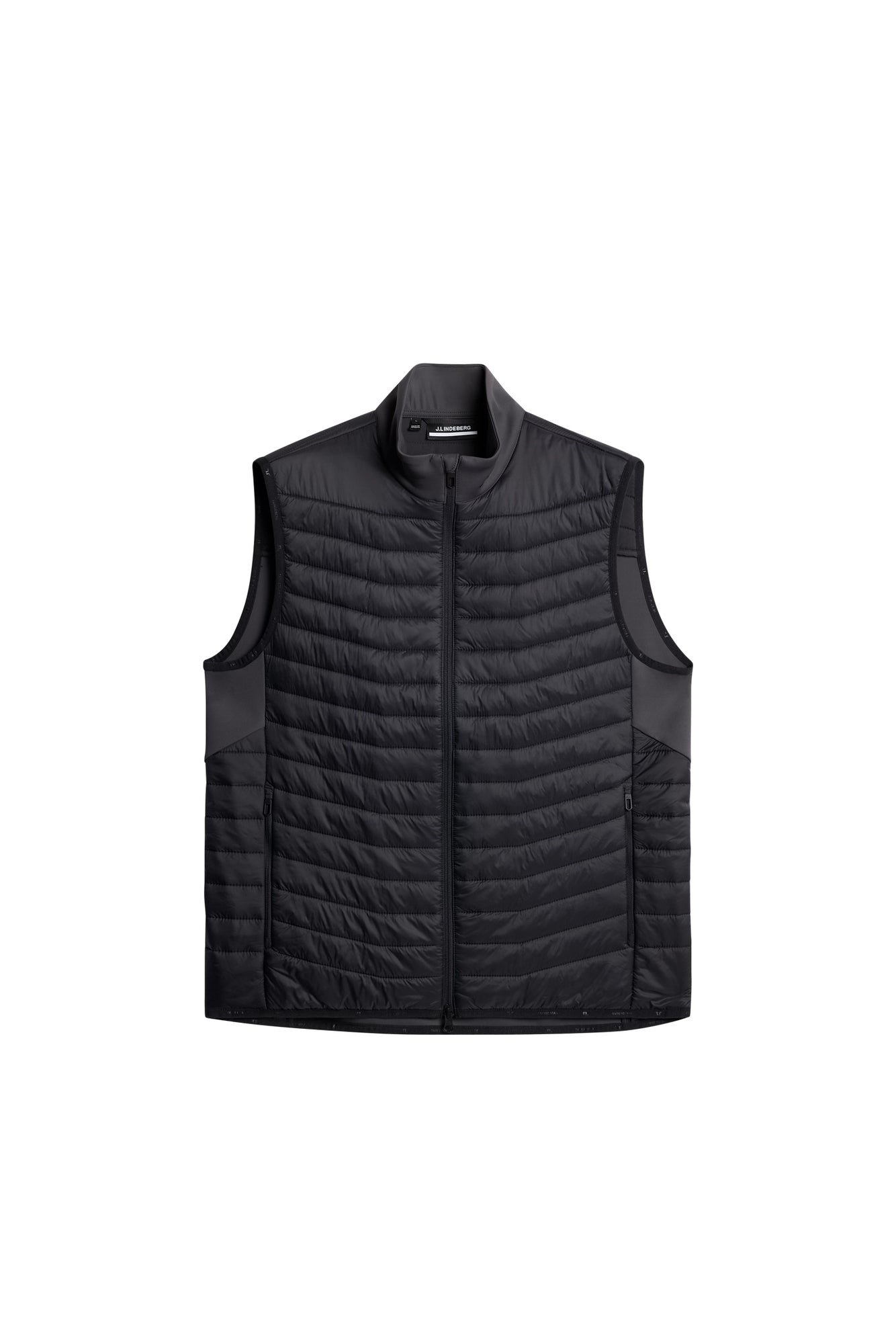 Holden Quilt Hybrid Vest in Asphalt by J.Lindeberg