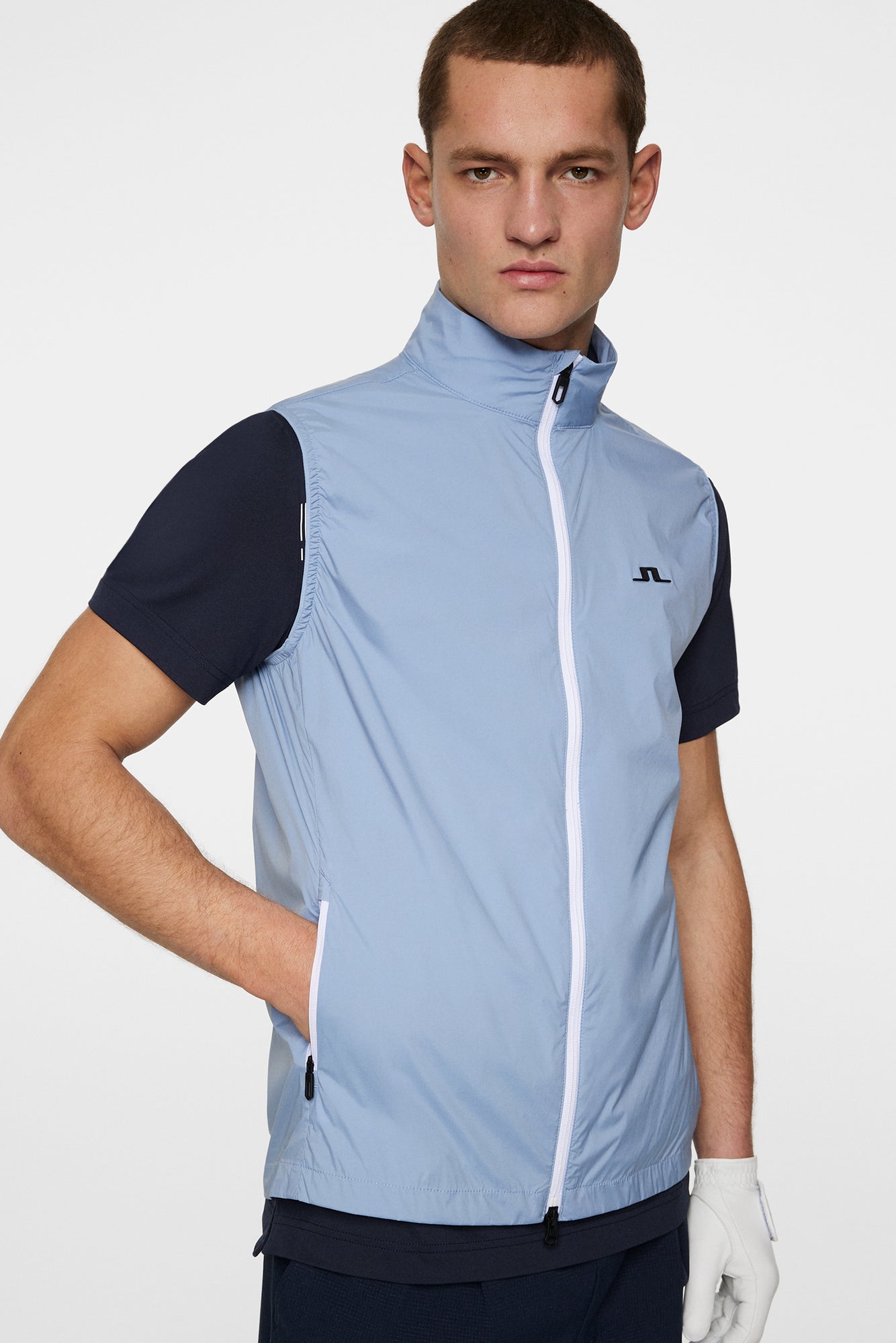 Men | Ash Light Packable Vest | Rain Washed