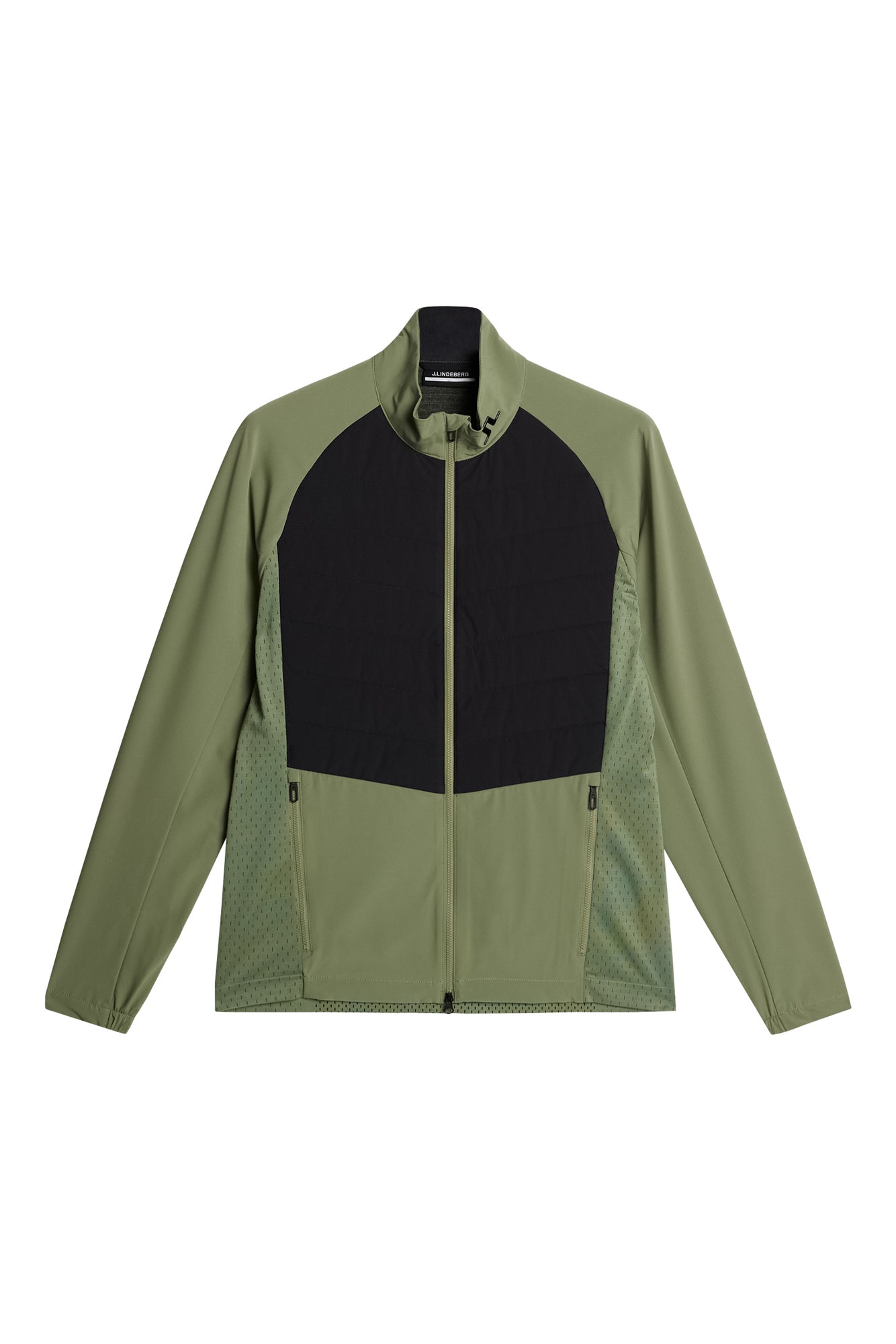 Tech Hybrid Softshell Jacket in Oil Green by J.Lindeberg