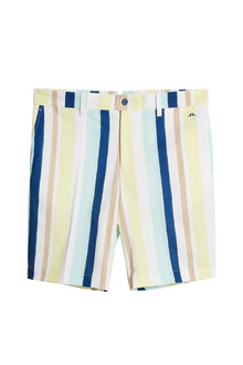 Tim Print Shorts in Painted Stripe Wax Yellow by J.Lindeberg