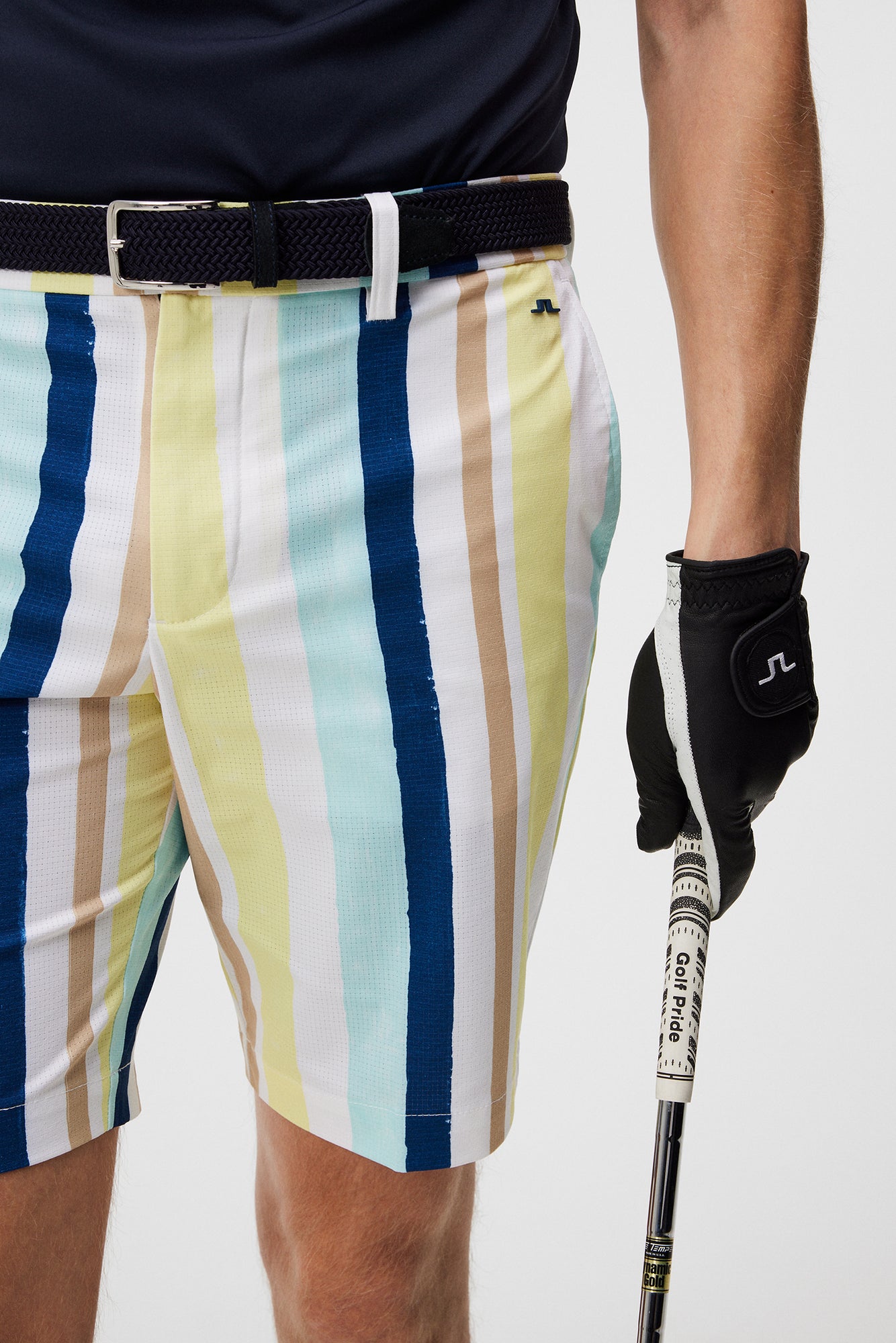 Men | Tim Print Shorts | Painted Stripe Wax Yellow