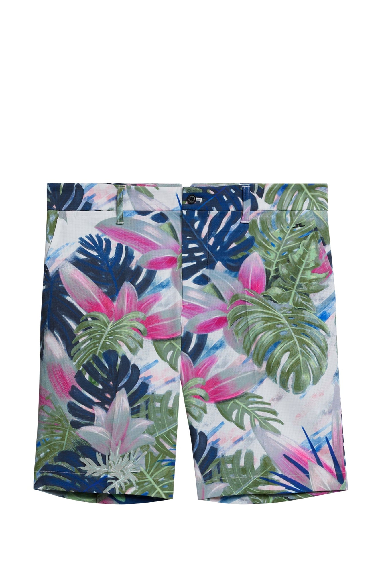 Tim Print Shorts in Calypso Oil Green by J.Lindeberg