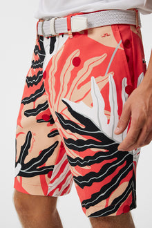 Men | Eloy Print Shorts | Paradise Monstera Coral