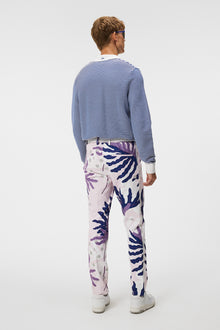 Men | Stuart Print Stripe Pant | Paradise Monstera Pink