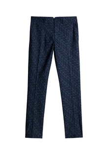 Ellott Print Pant in Bias Bridge Navy by J.Lindeberg