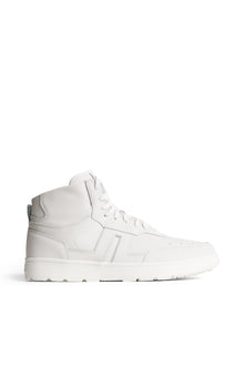 Ace High-Top Golf Sneaker in White by J.Lindeberg