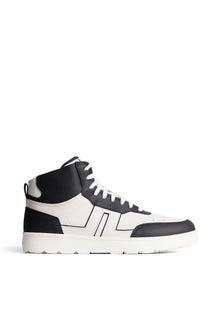 Ace High-Top Golf Sneaker in Black by J.Lindeberg