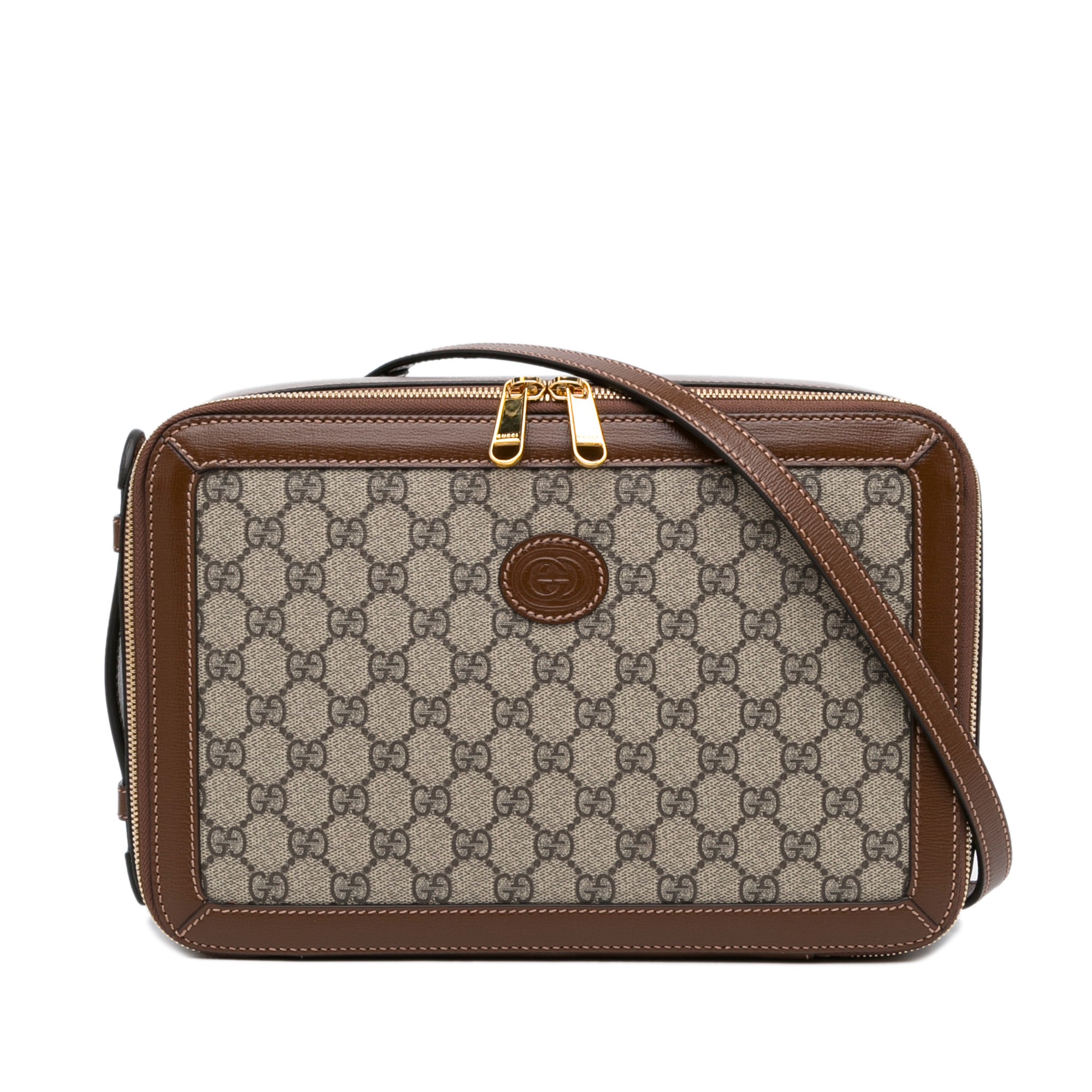 Gucci | Pre-Owned GG Supreme Azalea Box Bag | Brown/Beige