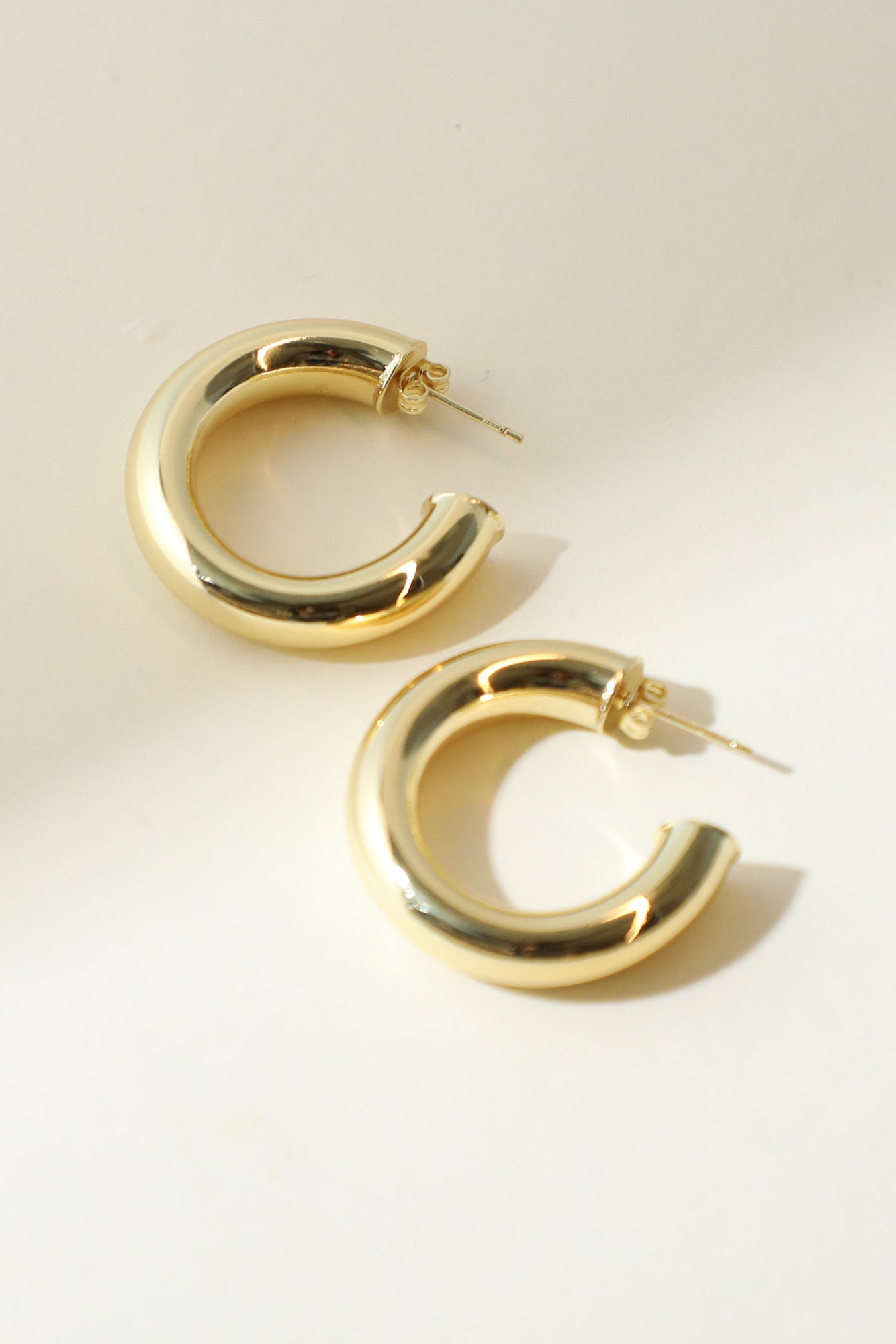 The Gold Madison Hoops | 18Kt Gold Plated Brass