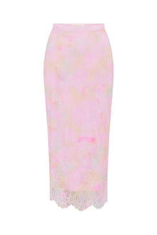 Goodall Tie-Dye Lace Maxi Skirt | Rainbow Sprinkles