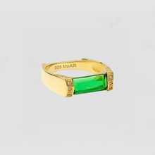 The Grant Emerald Ring | Gold Plated