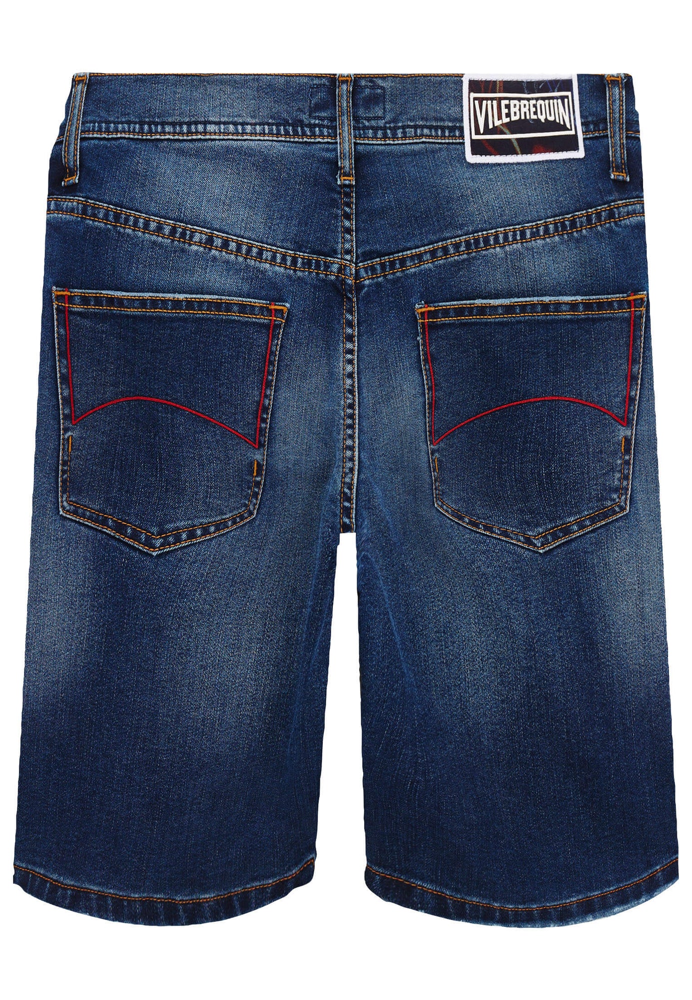 Men | Medusa Print Denim Bermuda | Med Denim W2