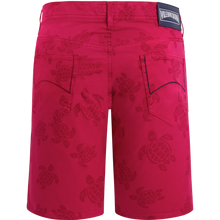 Men | Rondes De Tortue Denim Bermuda | Burgundy