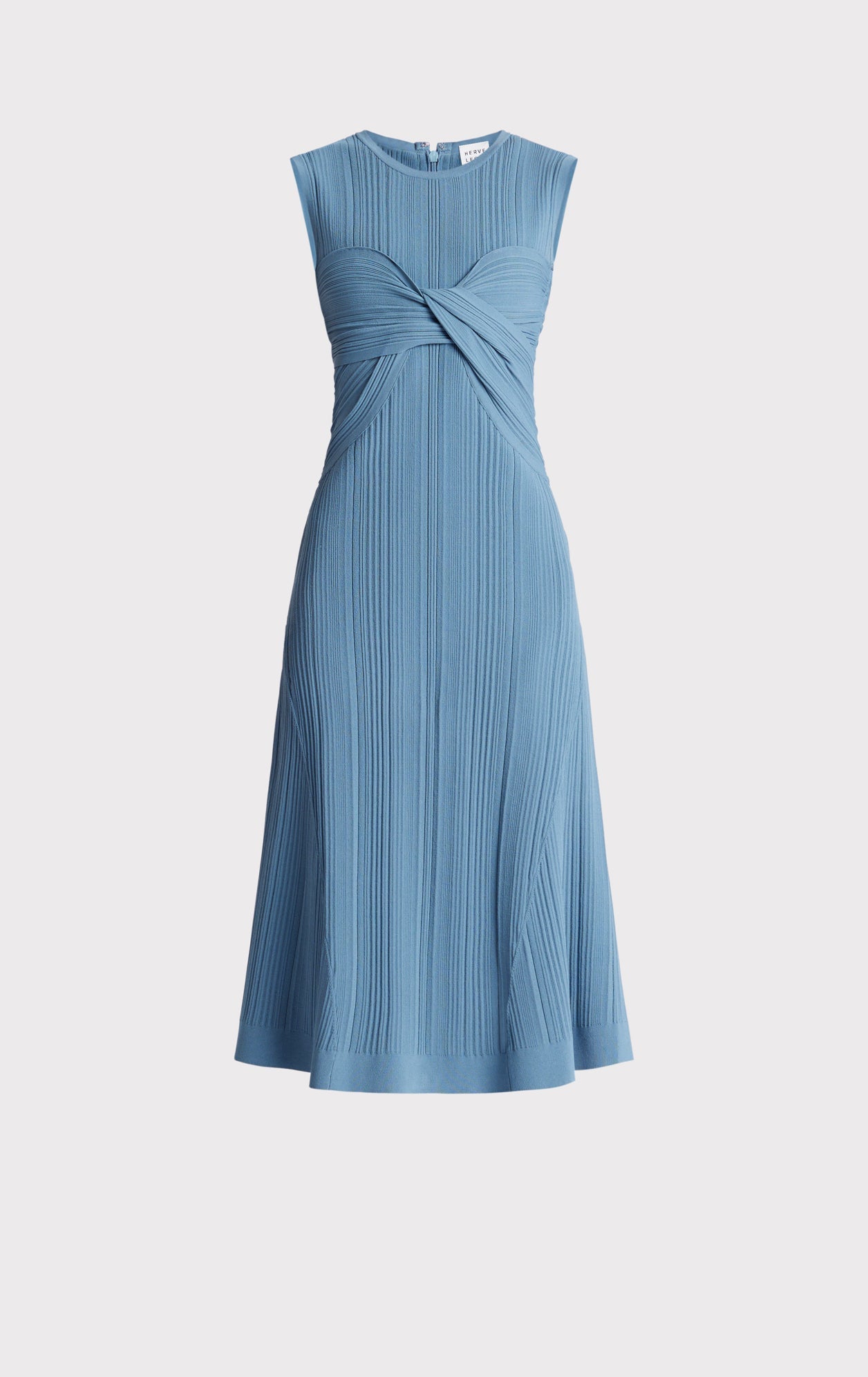 Variegated Rib Draped Midi Dress | Abalone