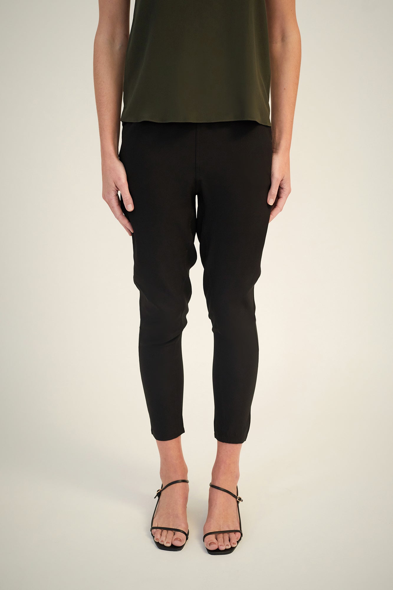 GINIA Silk Cara Pant Black