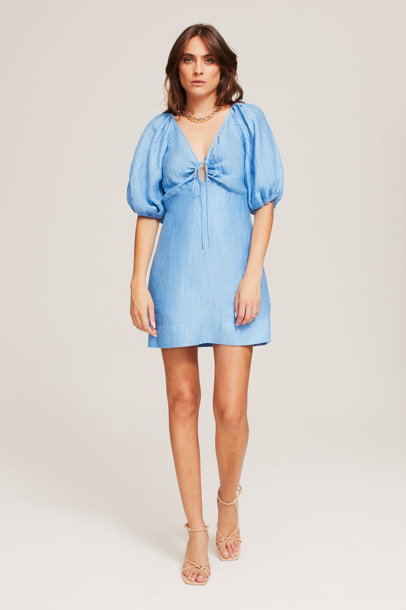 Riley Mini Dress | Malibu Blue