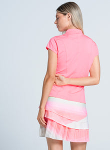 Top Golf | Swing Zip Short Sleeve | Flamingo