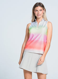 Top Golf | Spin Around Zip Tank | Flamingo