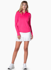 Top Golf | 1/4 Zip Long Sleeve | Shocking Pink