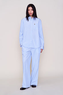 Womens | Oona Buttondown | Blue/White