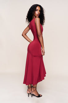 Womens | Daye Midi Dress | Bordeaux