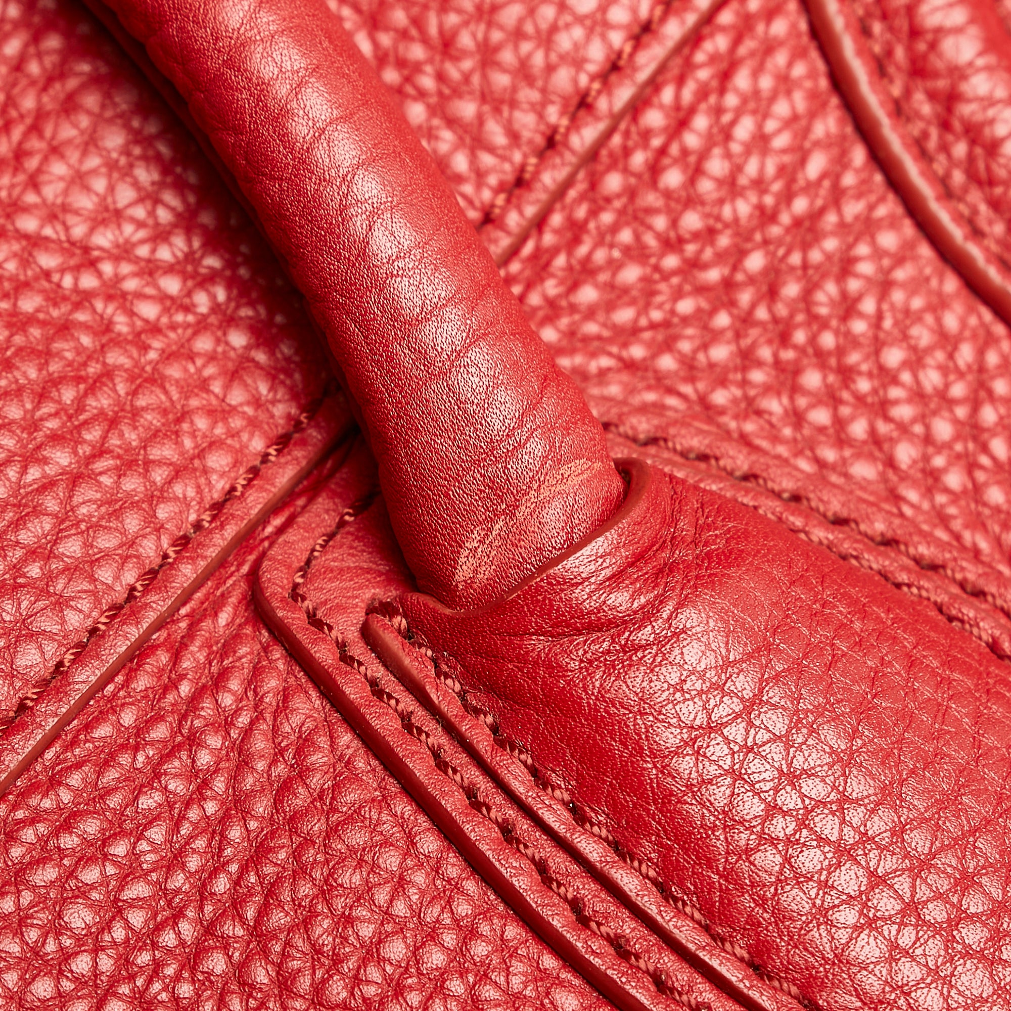 Céline Pre-Owned Mini Leather Luggage Tote | Women | Red