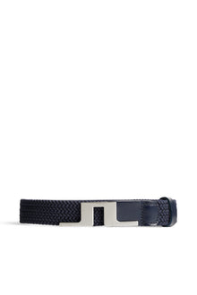 Lykke Braided Belt in JL Navy by J.Lindeberg