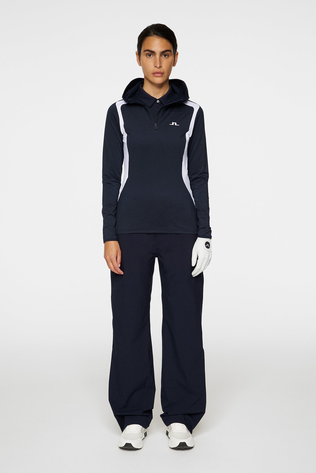 Women | Mae Quarter Zip Hood | JL Navy
