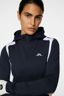 Women | Mae Quarter Zip Hood | JL Navy