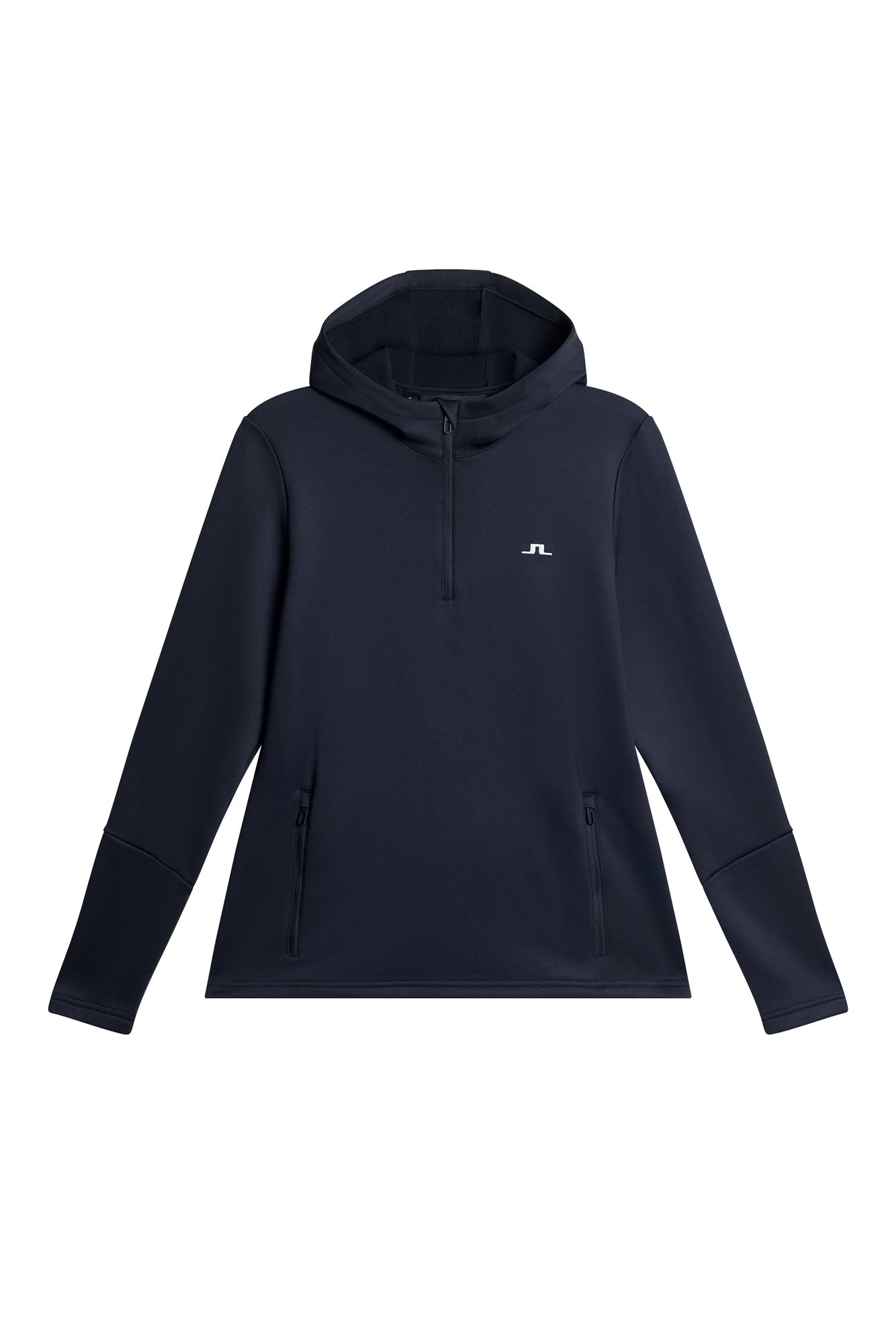 W Aerial Quarter Zip Hood in JL Navy by J.Lindeberg