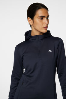 Women | W Aerial Quarter Zip Hood | JL Navy