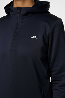 Women | W Aerial Quarter Zip Hood | JL Navy