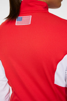 Women | Charlene Half Zip | Flame Scarlet