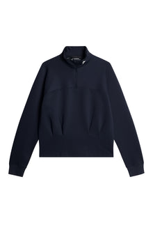Jodi Quarter Zip Sweatshirt in JL Navy by J.Lindeberg