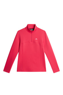 Lorelei Quarter Zip Mid Layer in Azalea by J.Lindeberg