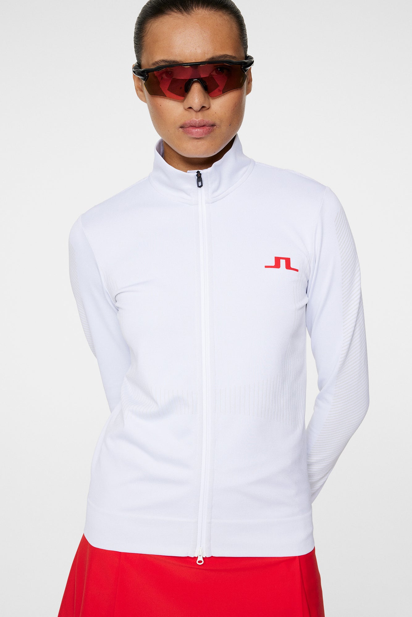 Women | Clarette Seamless Full Zip AMB | White