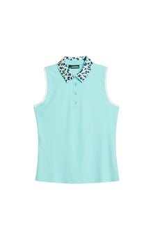 Gigi Sleeveless Top in Aruba Blue by J.Lindeberg