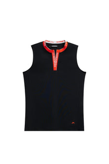 Leya Sleeveless Top in Black by J.Lindeberg