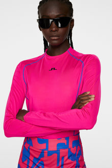 Women | Allien Long Sleeve Top | Pink Peacock