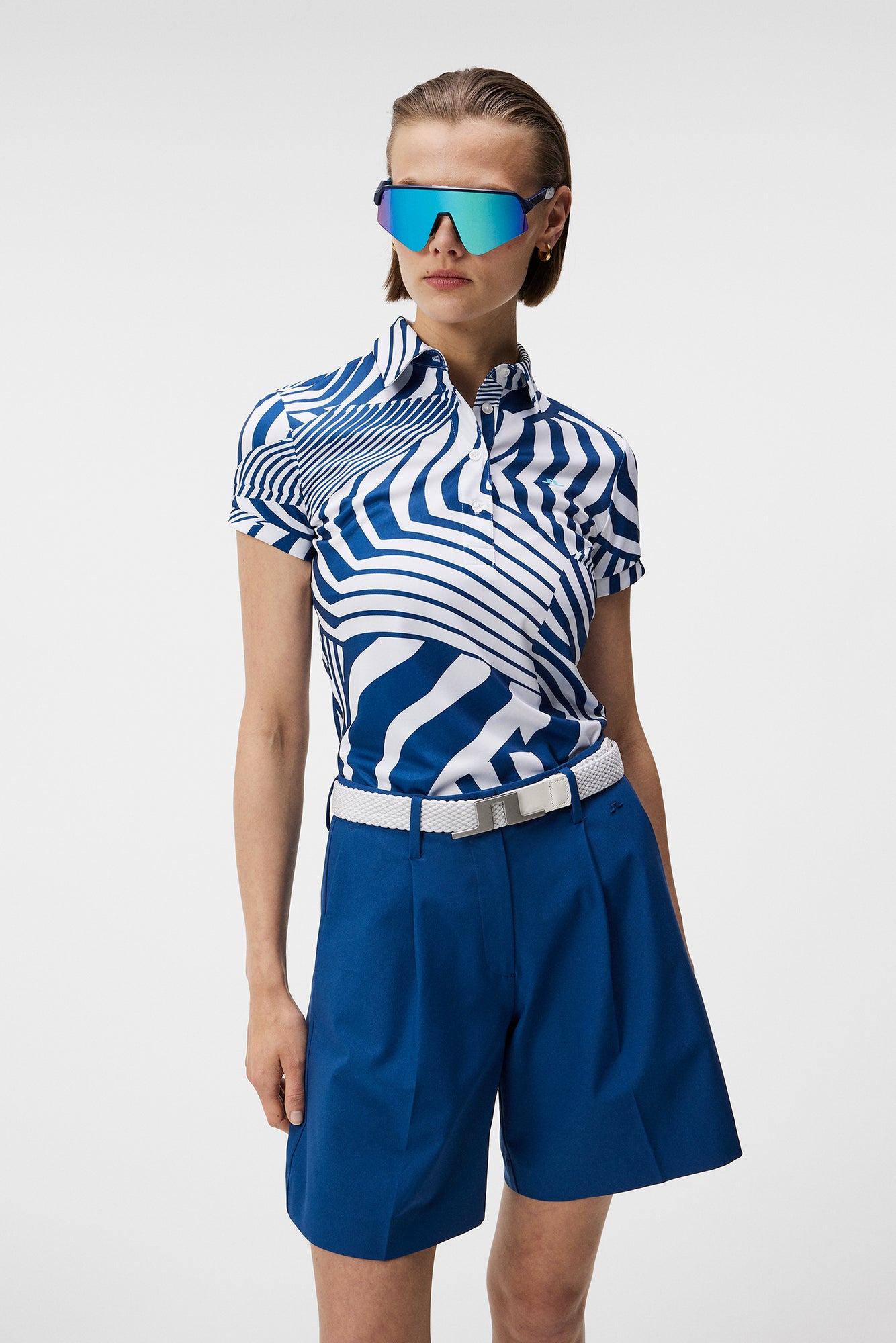 Women | Hailey Print Polo | Dazzle Wave Estate