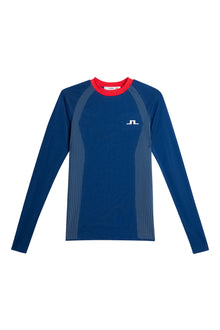 Joelle Seamless Longsleeve in Estate Blue by J.Lindeberg