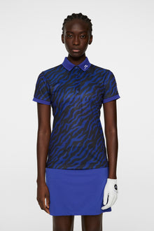 Women | Tour Tech Print Polo | Tour Tiger Clematis M