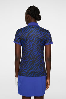 Women | Tour Tech Print Polo | Tour Tiger Clematis M