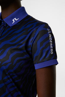 Women | Tour Tech Print Polo | Tour Tiger Clematis M