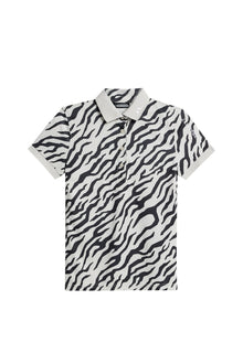Tour Tech Print Polo in Tour Tiger Moonbeam M by J.Lindeberg