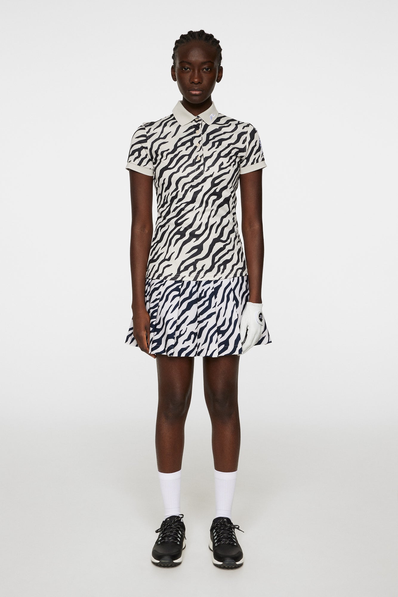 Women | Tour Tech Print Polo | Tour Tiger Moonbeam M